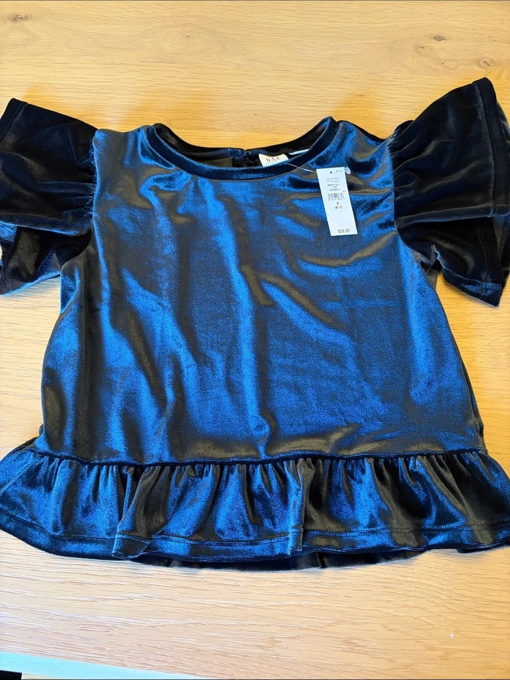 NWT Set: Gap Kids Black Velvet Bubble Skirt and Top